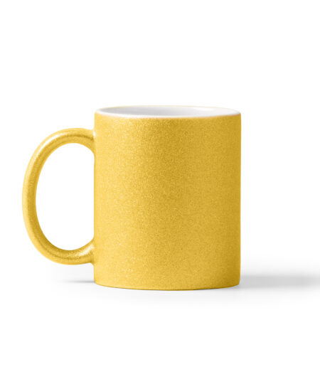 Tazza Dorata Effetto Glitter