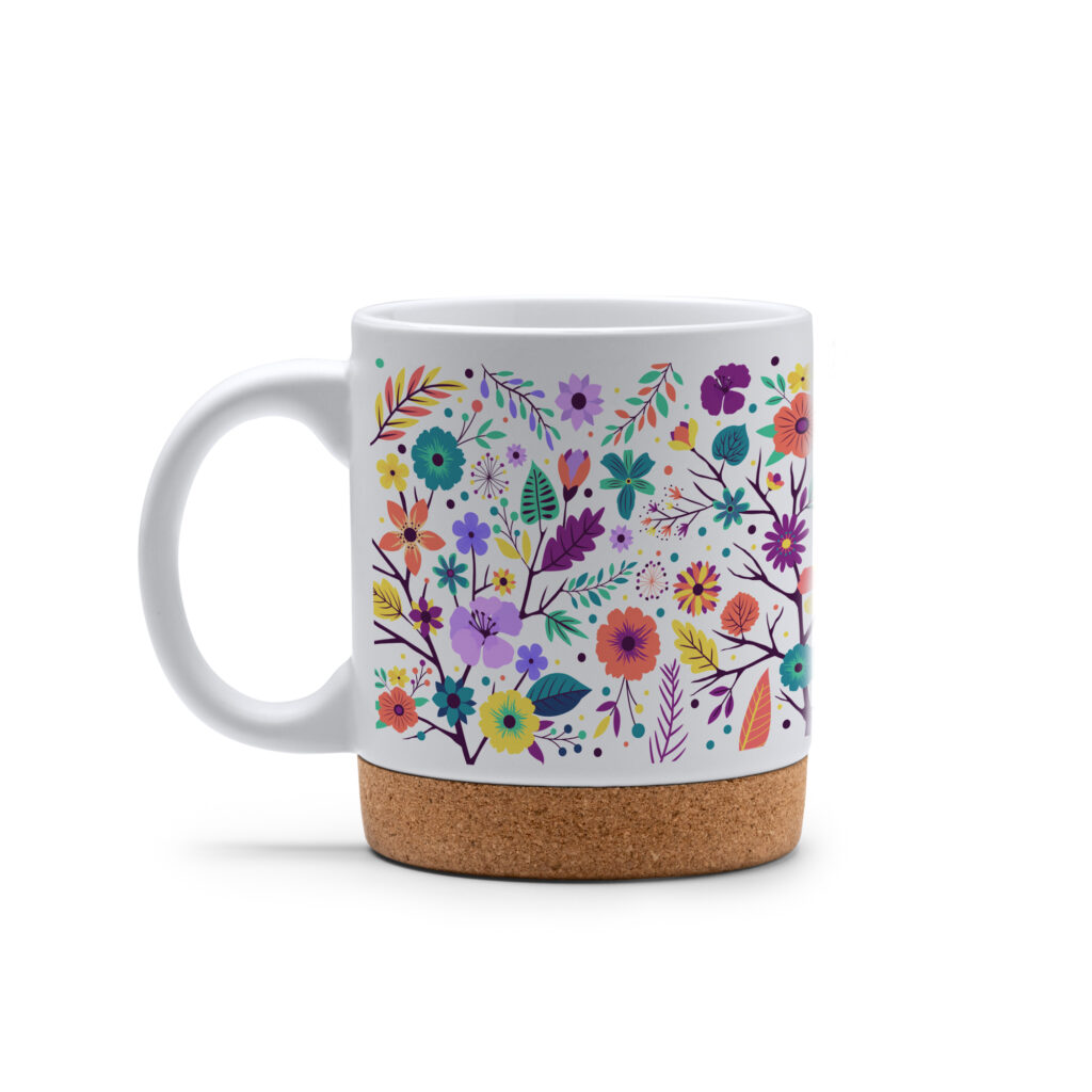 Tazza per Sublimazione con Base in Sughero 320 ml