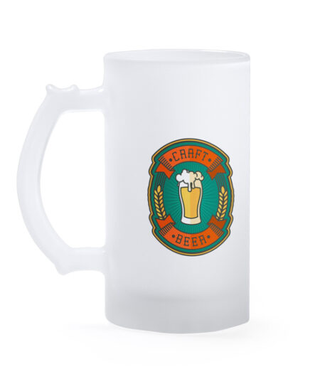 Alternative view of Boccale di birra in vetro borosilicato effetto ghiaccio