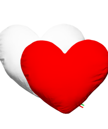 Federa a Cuore in Poliestere 40 x 40 cm. Per la Stampa Sublimatica