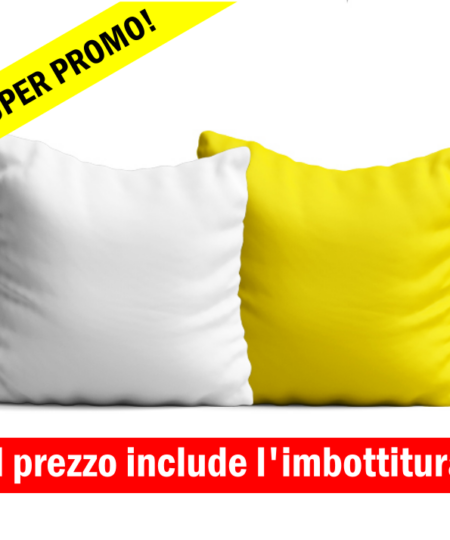 Cuscino con Federa Bicolore in Poliestere 40 x 40 cm.