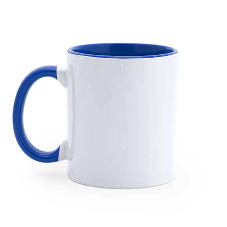 Alternative view of Tazza "Mug" in ceramica Manico e Interno Blu per la Stampa Sublimatica