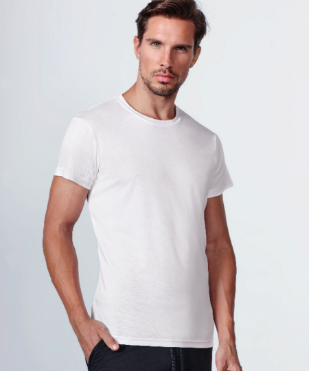 T-SHIRT Tecnica da Uomo Bianca 100% Poliestere per Sublimazione - immagine 3