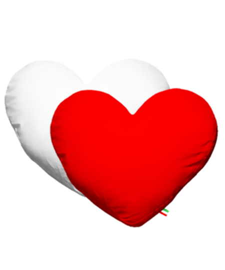 Federa a Cuore in Raso 40 x 40 cm. per la Stampa Sublimatica