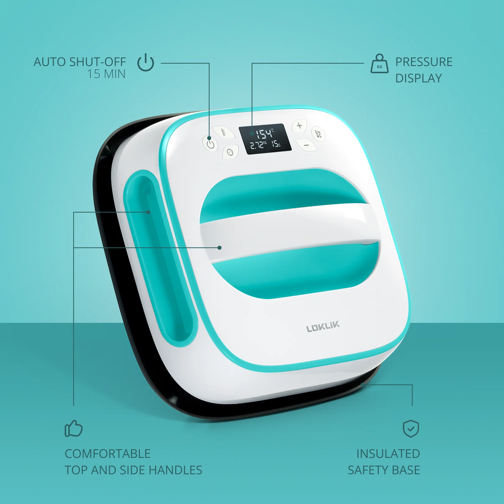 LOKLiK Easy Heat Press - LOKLiK Blu - immagine 2