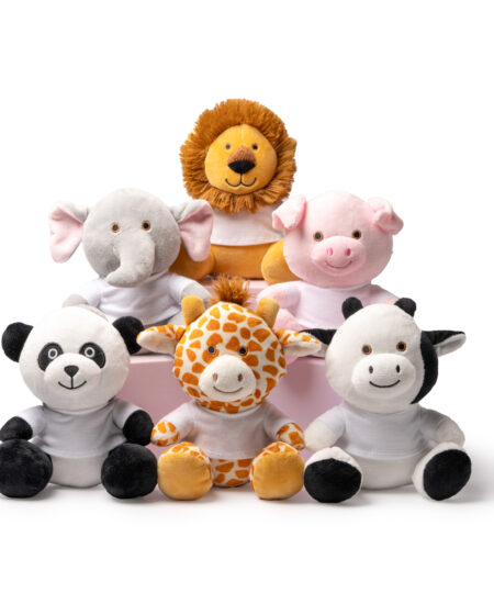 Alternative view of Elli. Peluche a forma di elefante con maglietta in Poliestere Cotton-Touch personalizzabile.