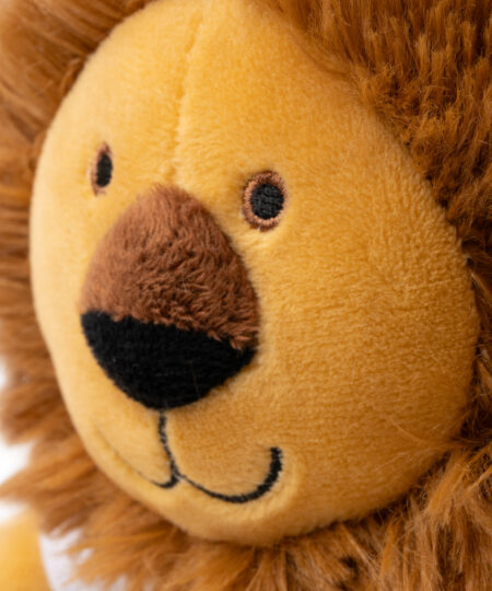 Leo. Peluche a forma di leoncino con maglietta in Poliestere Cotton-Touch personalizzabile. - immagine 3