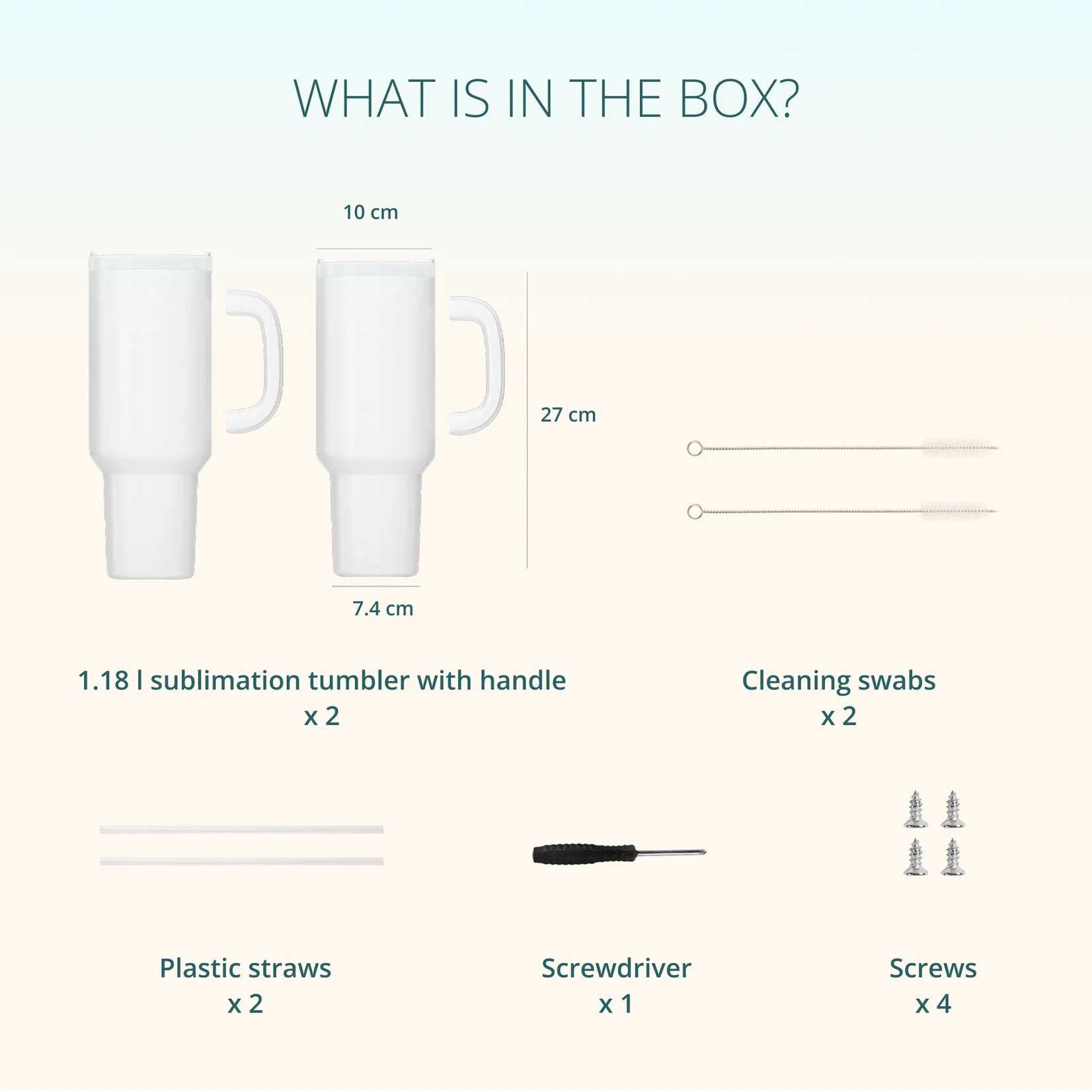 Tumbler per Sublimazione 40 oz