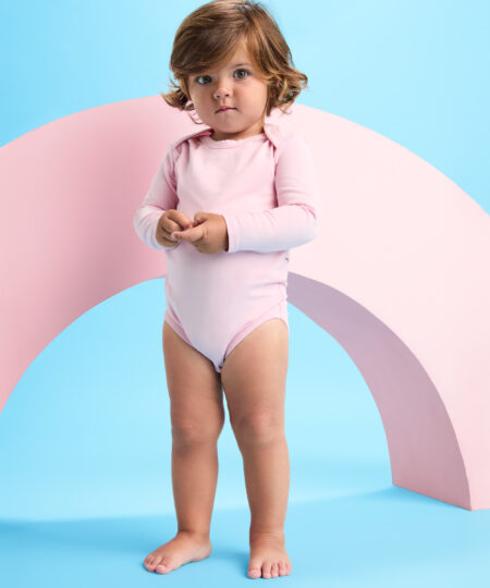 Body bianco a maniche lunghe