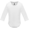 Body bianco a maniche lunghe