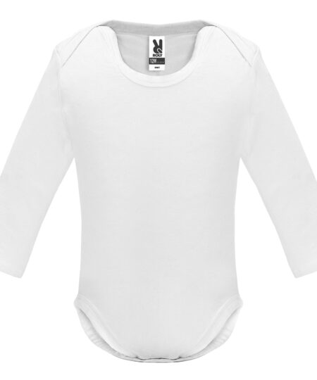 Body bianco a maniche lunghe